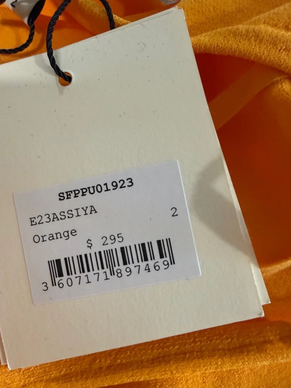 Sandro Women’s beautiful  orange One-Piece with Flower Ring Detail - Picture 5 of 5